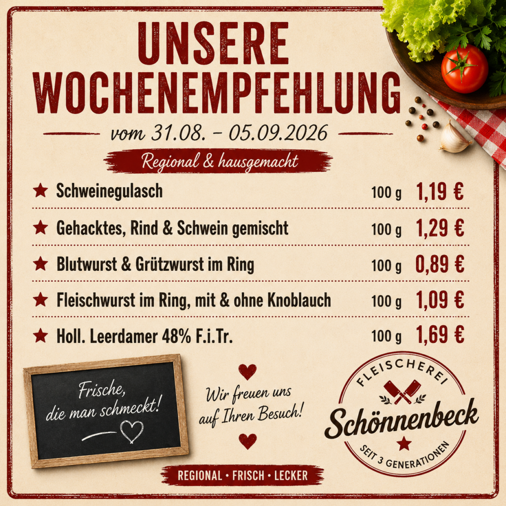 Angebote 31.08.2026