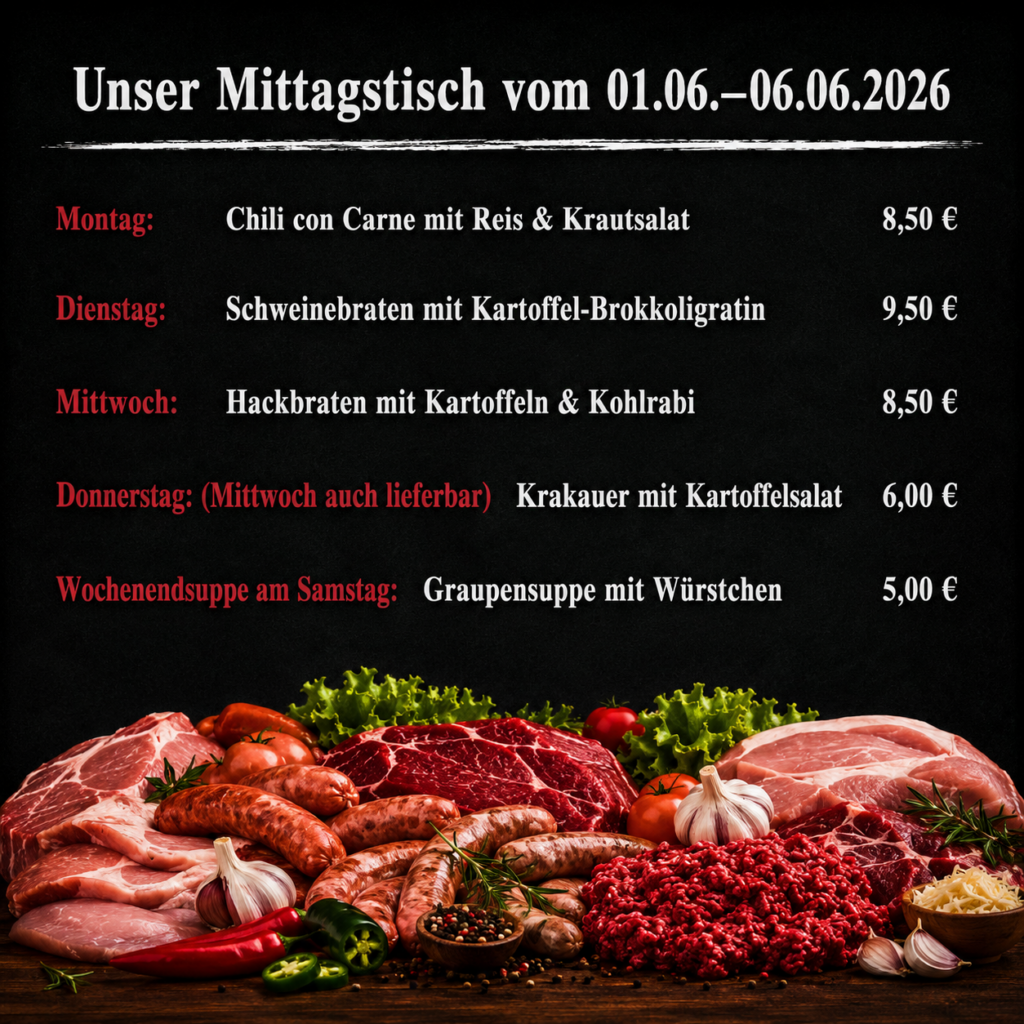 Mittagstisch 01.06.2026