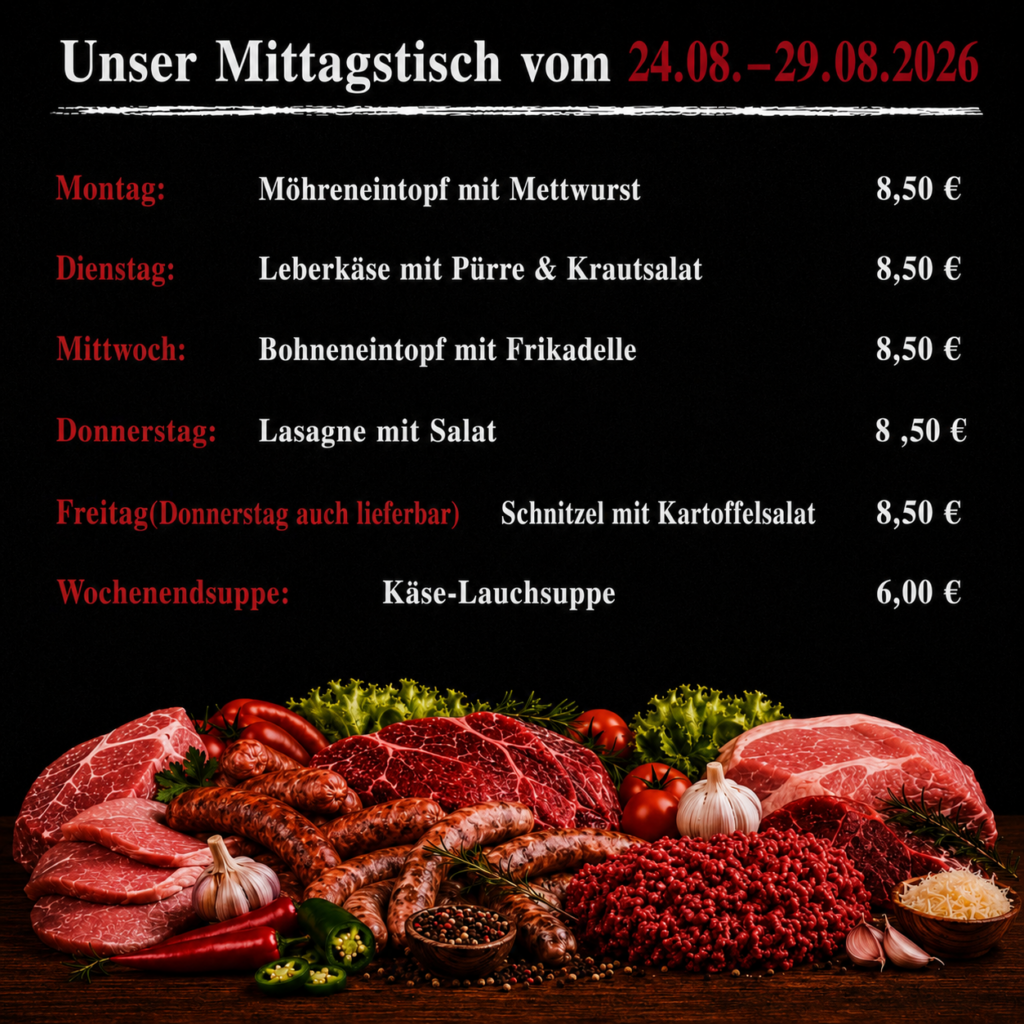 Mittagstisch 24.08.2026