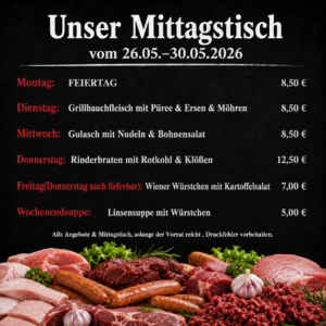 Mittagstisch 26.05.2026