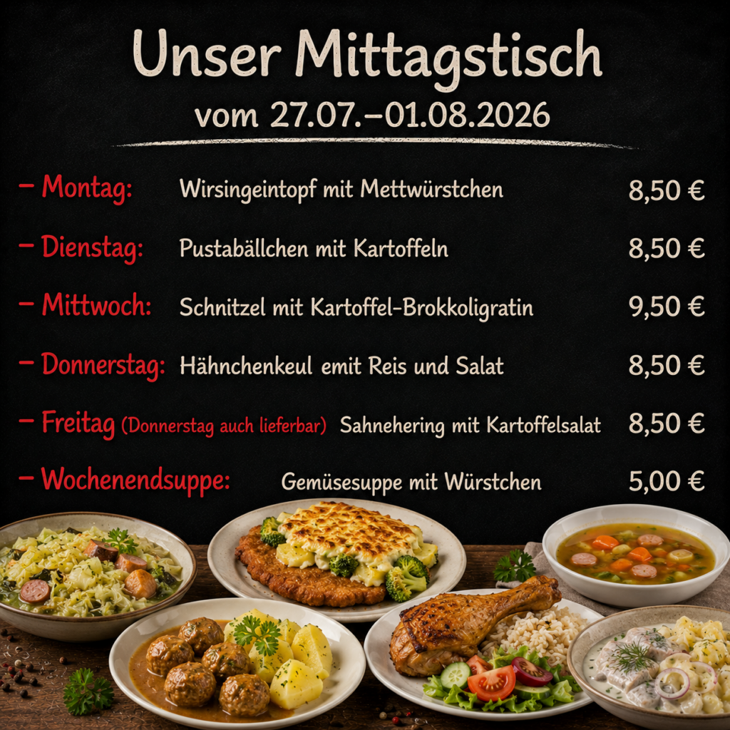 Mittagtisch 27.07.2026