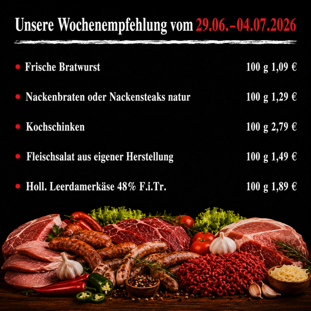 Wochenempfehlung 29.06.2026